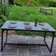 Folding industrial table