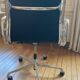 Charles Eames Vitra office armchair black fabric polished aluminum excellent condition