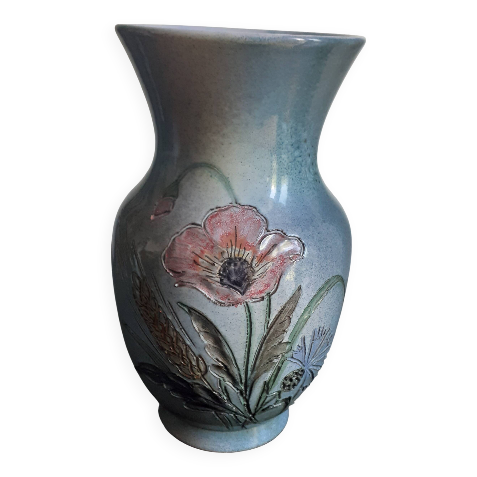 Blue Vallauris vase