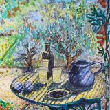 Terrace with Mediterranean view signed