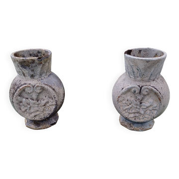 Paire de Vases en Fonte 1900 de Charleville - Mézières
