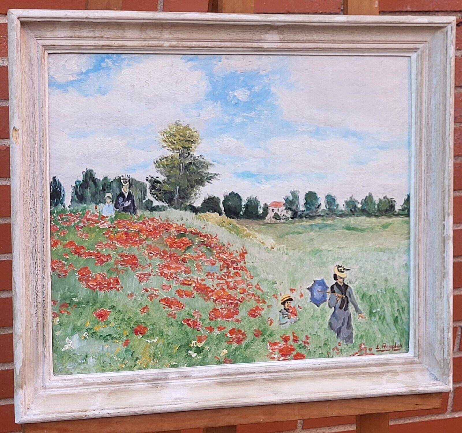Vintage Mid-Century French Louis Remplon Oil Painting