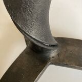 Brutalist beaten iron lamp 1970
