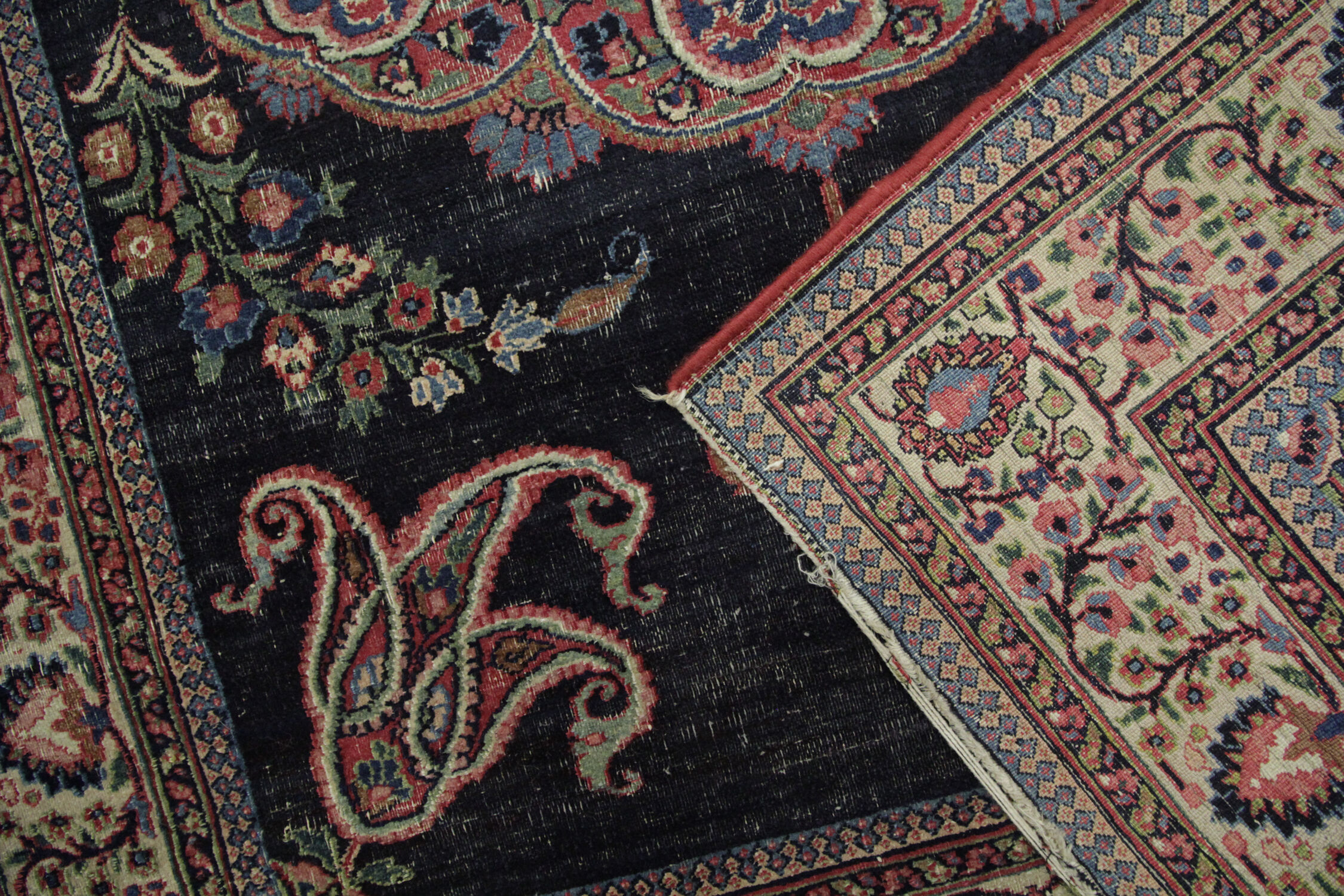 Antique Oriental Persian Kerman Rug- 128x190cm