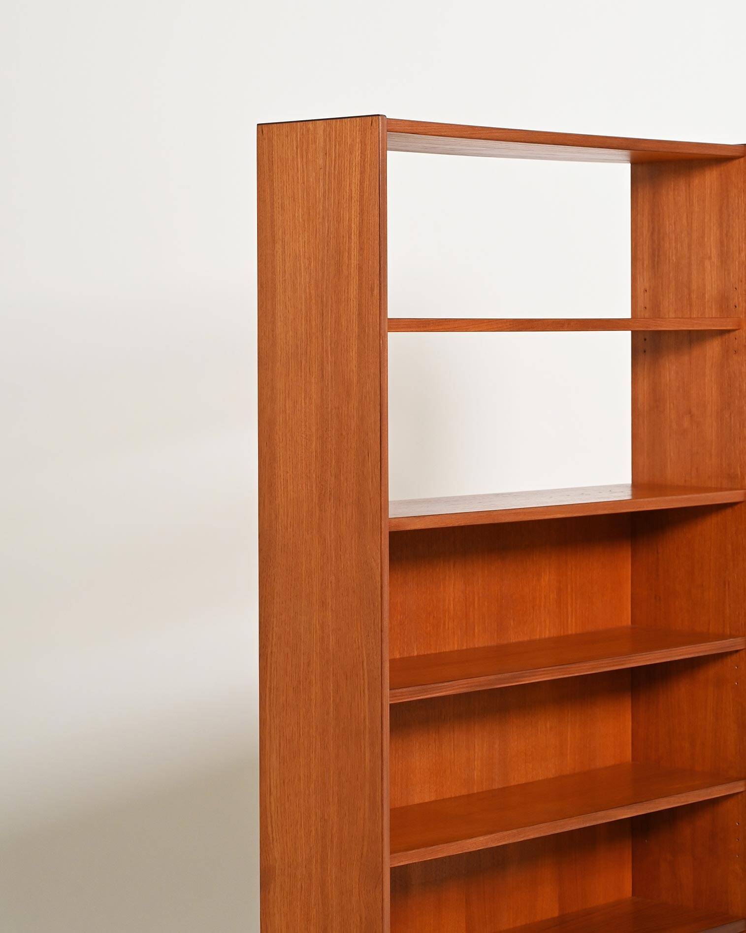 Bibliothèque en teck scandinave, années 1960