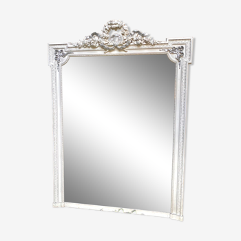 Old overmantel mirror knot 160x119cm
