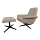Fauteuil avec ottoman tchèque, 1960, Munzar et Moraves