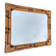 Miroir bambou rectangulaire vintage 1970