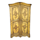 Curved wardrobe painted with floral decoration - late 19th century - Venetian style/XV