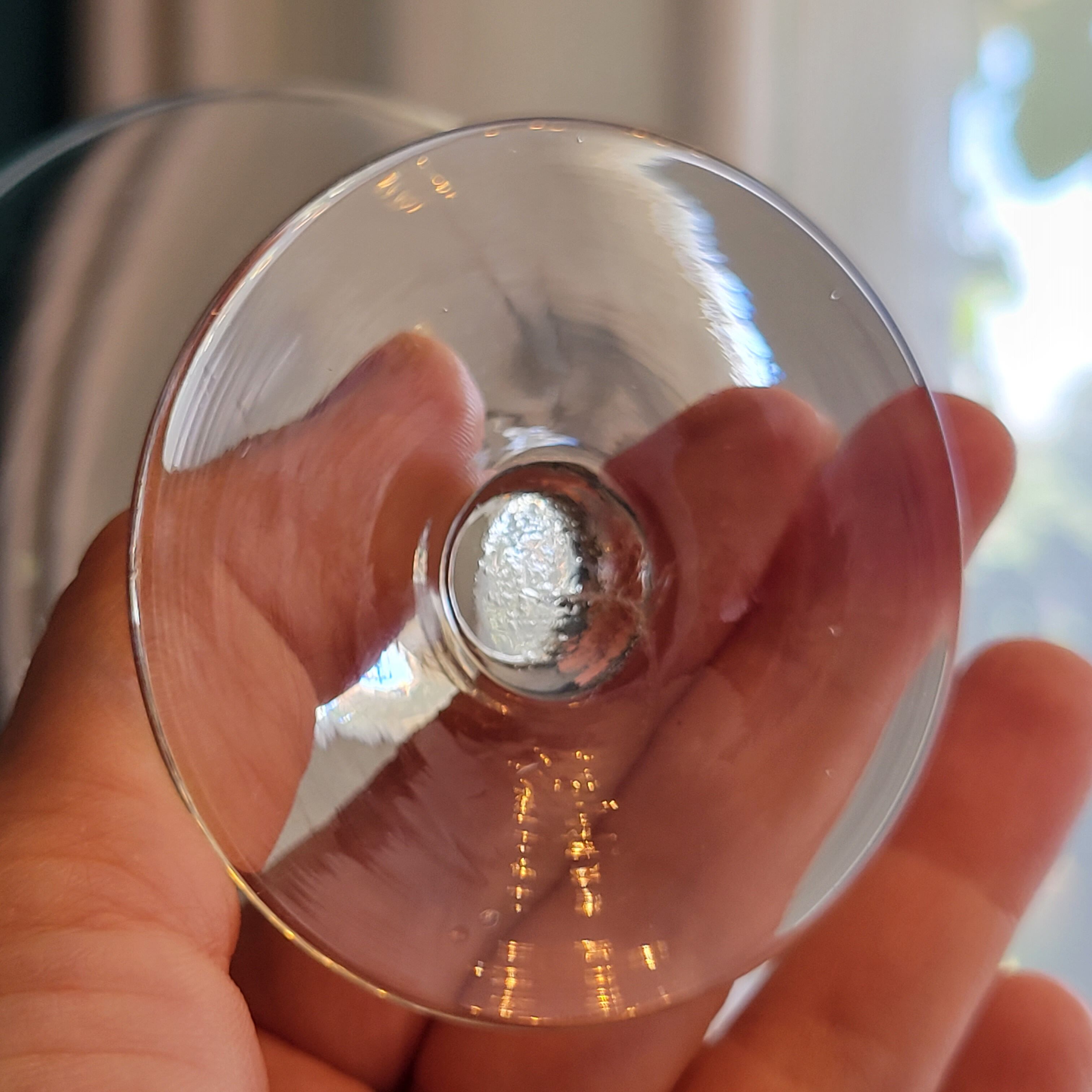 6 coupes à champagne en verre taillé vintage