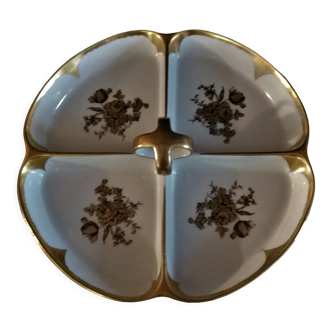 Serviteur plat en porcelaine de Limoges Mandavy Marcel