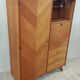 Secrétaire armoire vintage pieds compas
