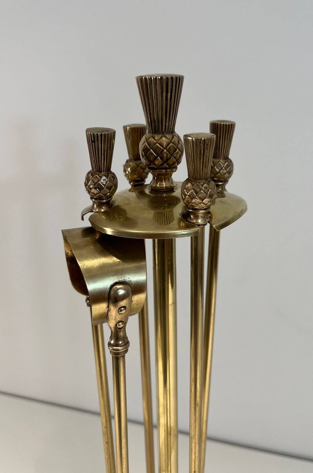 Neoclassical Brass Fire Necessity Model Pineapple, in the Go