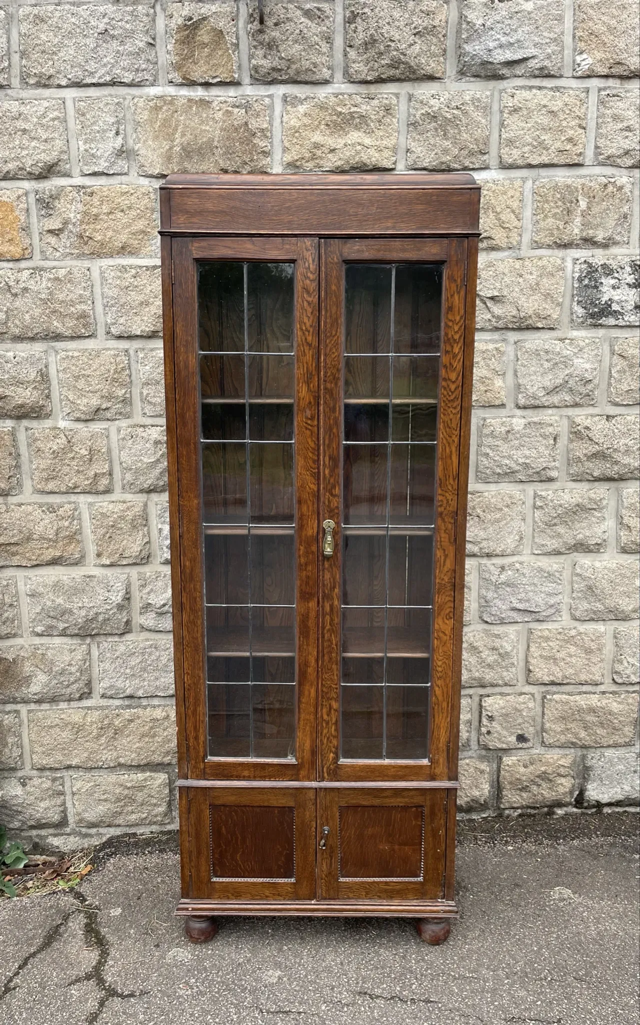 Old library with glass doors
