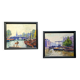 Impressionist painting - pair of oil on cardboard signed by Jehann Berjonneau.