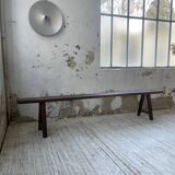 Solid oak bench 230 cm