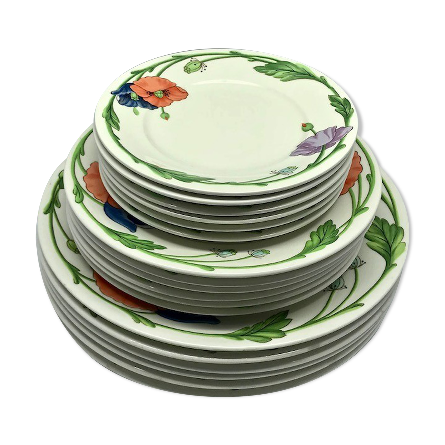 Lot of plates Villeroy&Boch "Amapola"