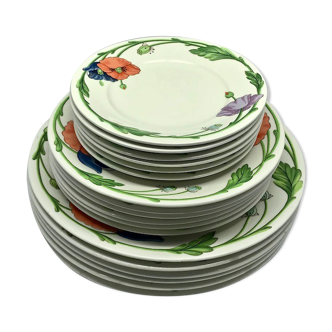 Lot of plates Villeroy&Boch "Amapola"