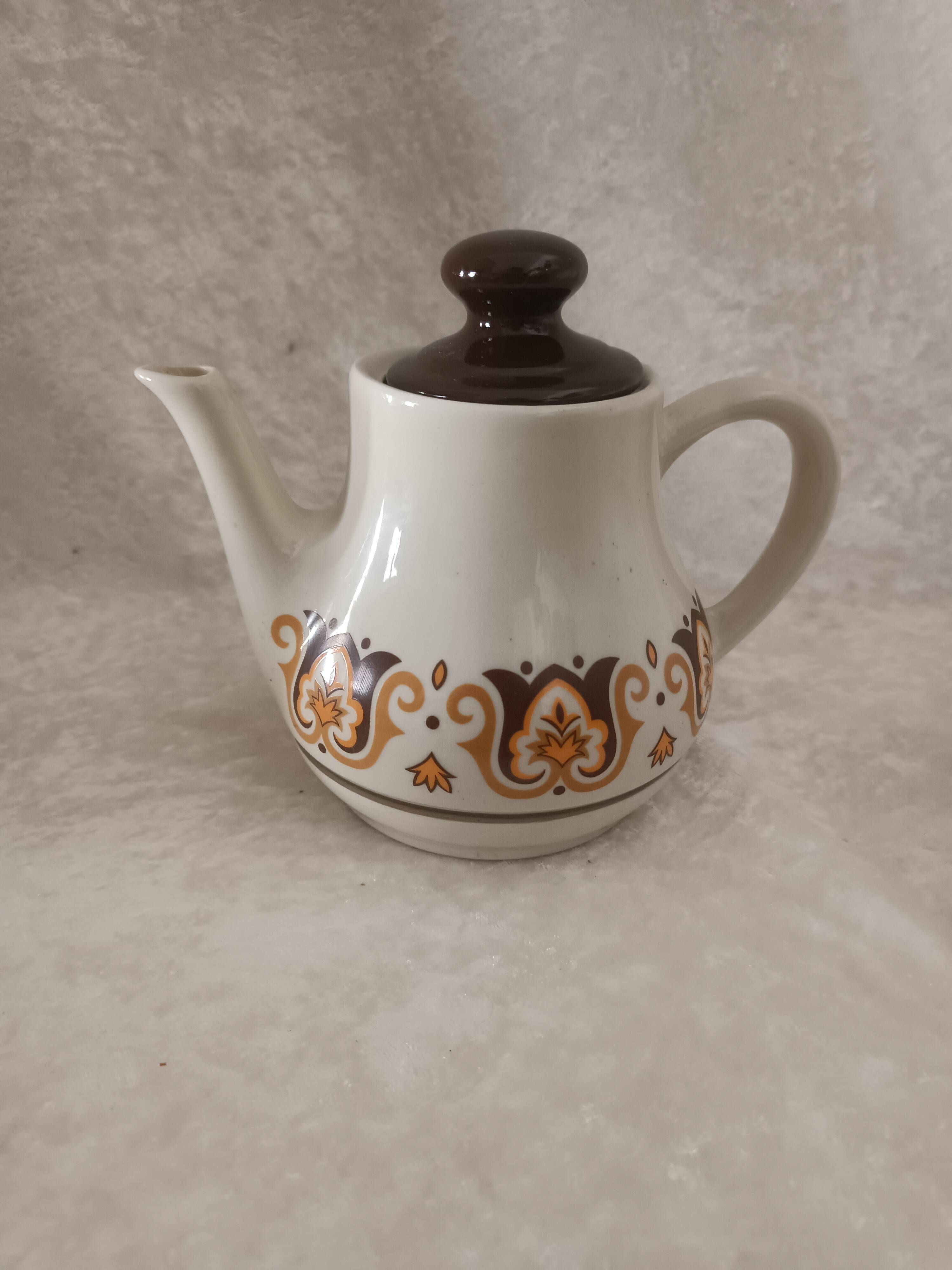 Théière Norma Jet en porcelaine à feu, années 70