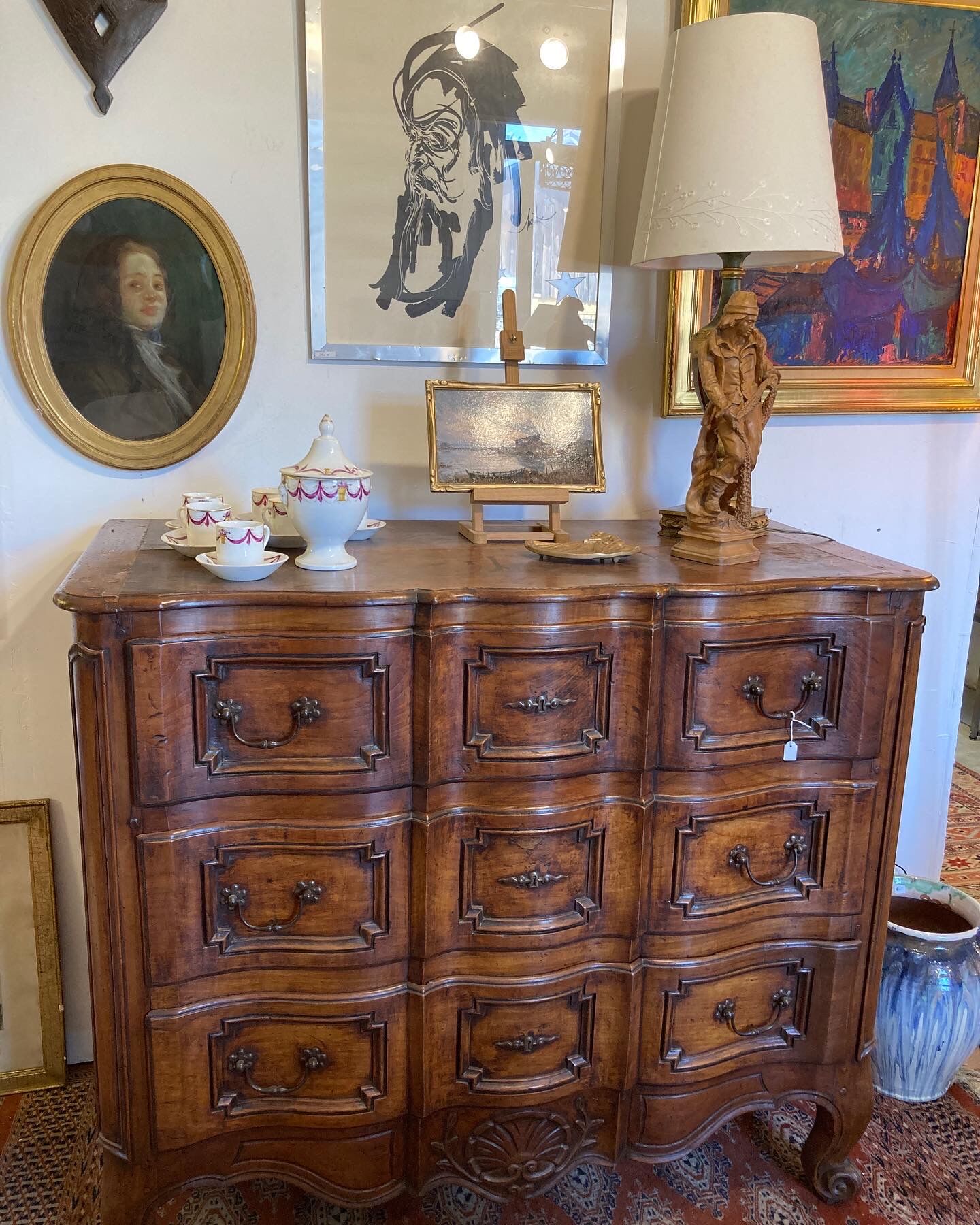 18th century crossbow chest of drawers - Louis XV period