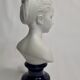 Bust in porcelain biscuit, Louise Brongniart child after Houdon, 20 cm