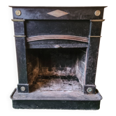 Sheet metal fireplace