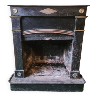 Sheet metal fireplace