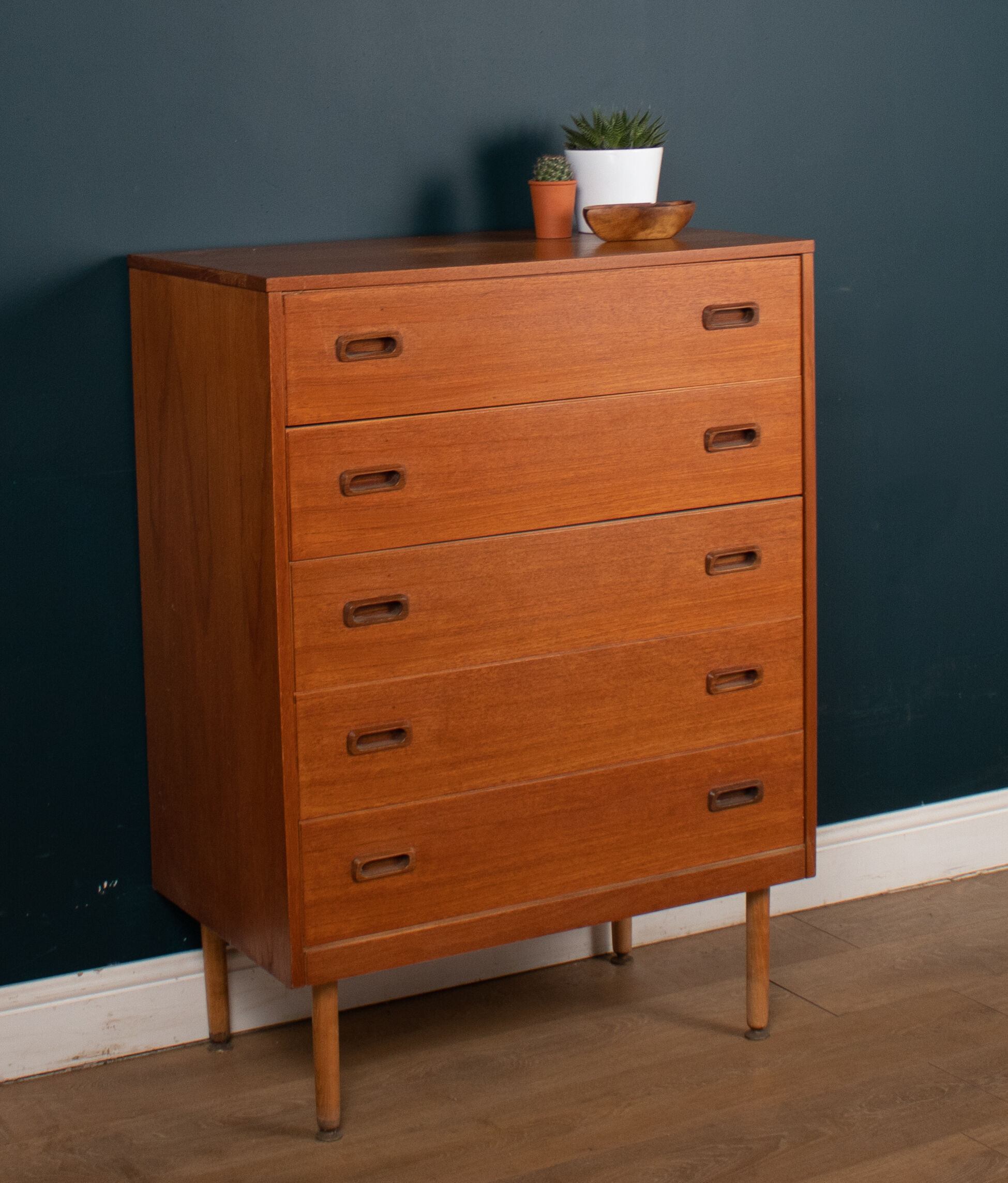Retro Teak 1960s Mid Century Chest Of Drawers