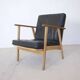 Danish mid-century teak & oak armchair, 1950s