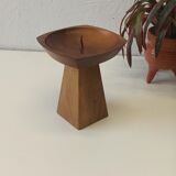 Teak candle holder 1970
