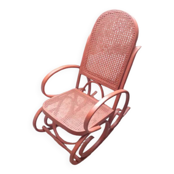 Rocking chair rouge