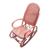 Rocking chair rouge