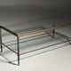 Mid-century glass coffee table