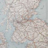 Vintage map of Great Britain 1972