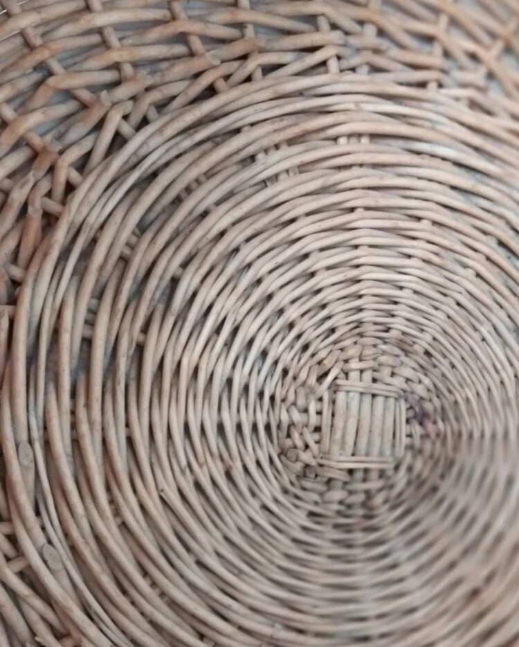 Large vintage wicker basket