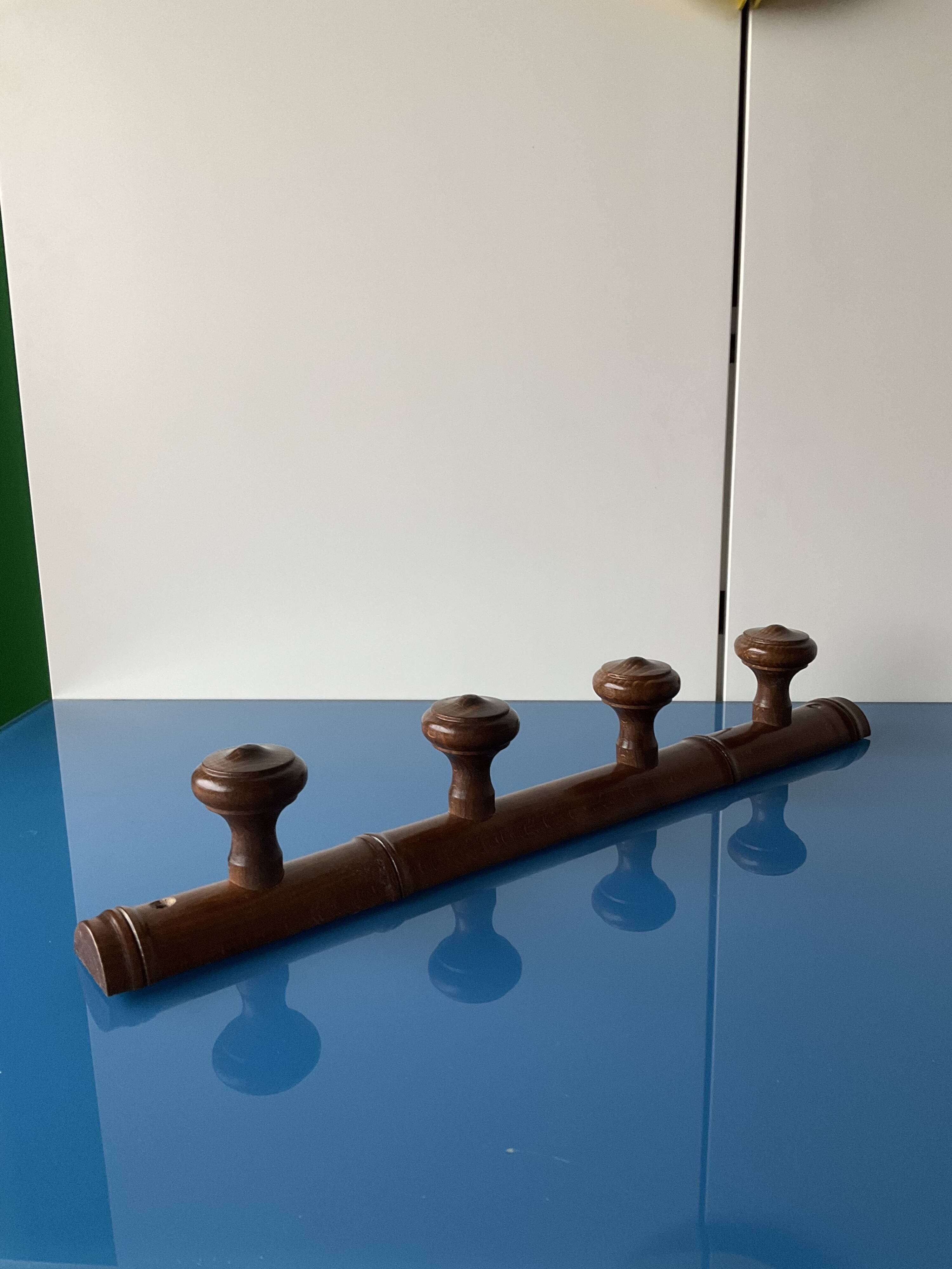 Vintage wall coat rack