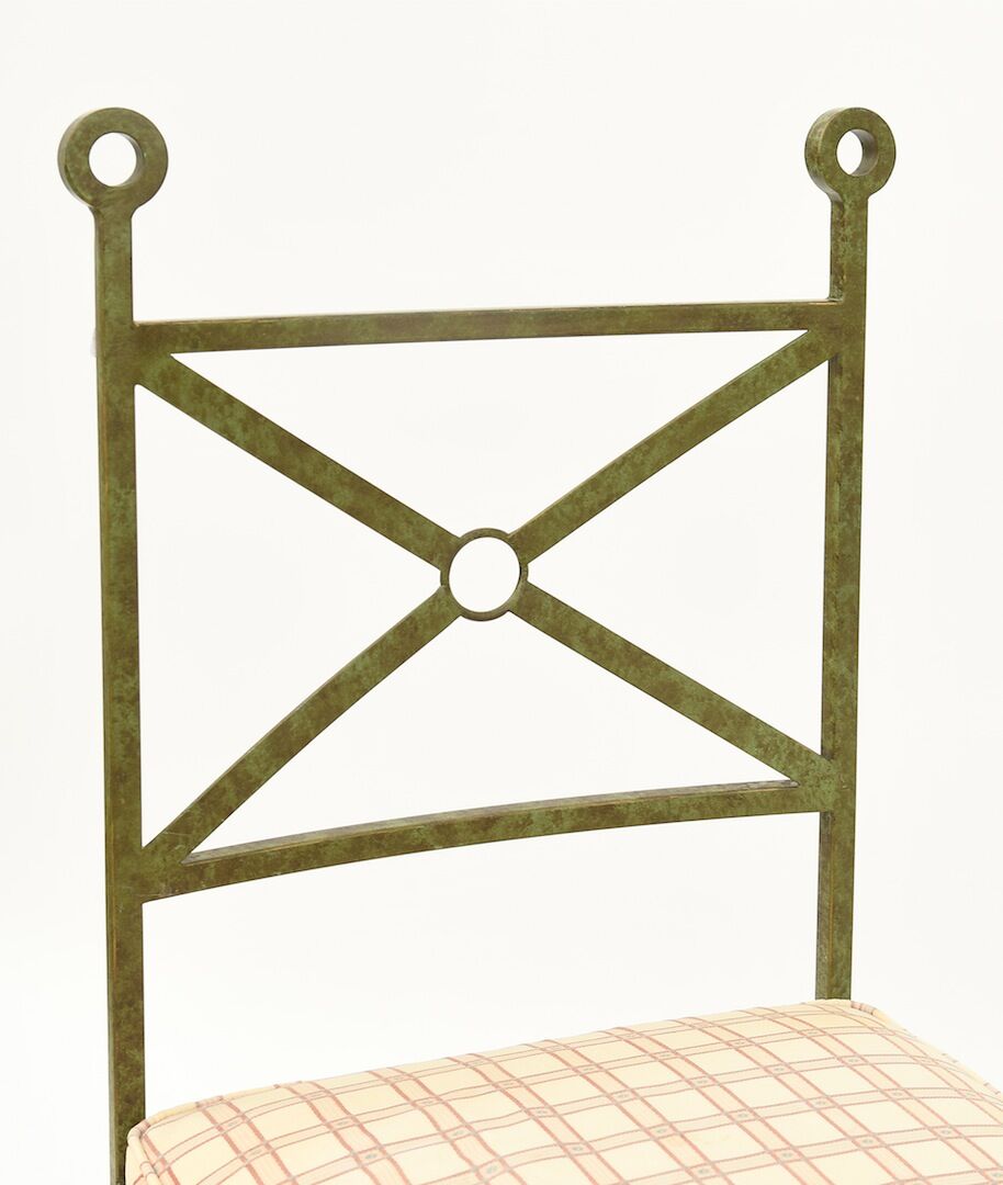 Series of 4 metal chairs