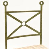 Series of 4 metal chairs