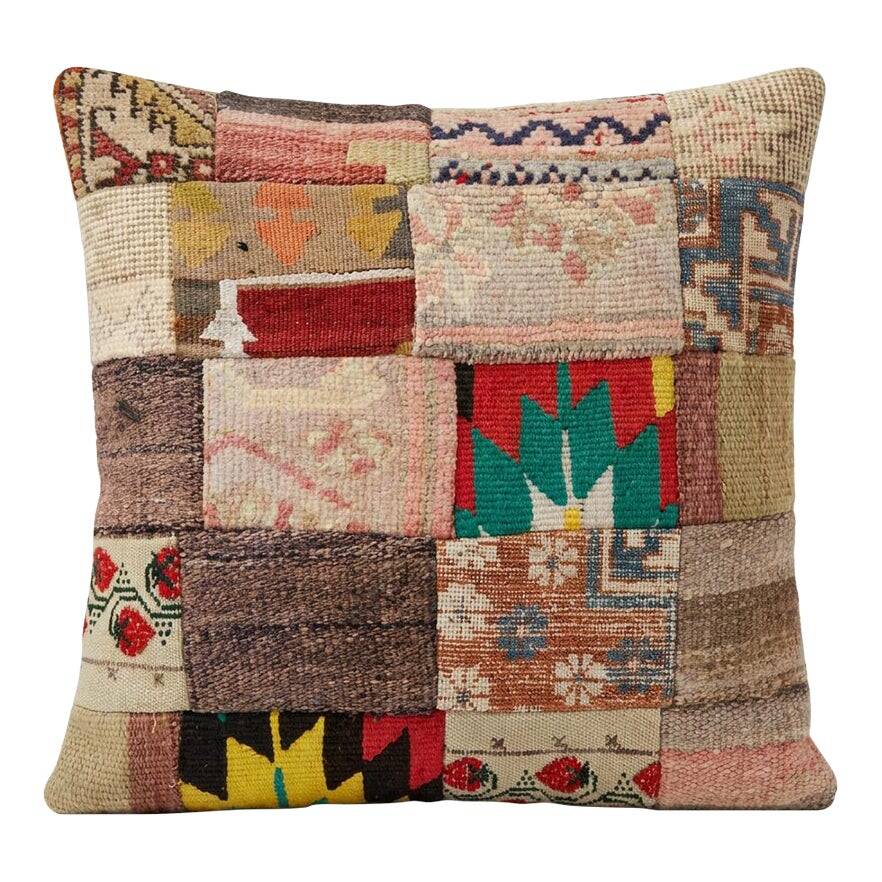 Vintage kilim cushion cover 48x51 cm