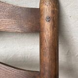 Pair of straw armchairs