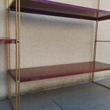 Vintage metal string shelves