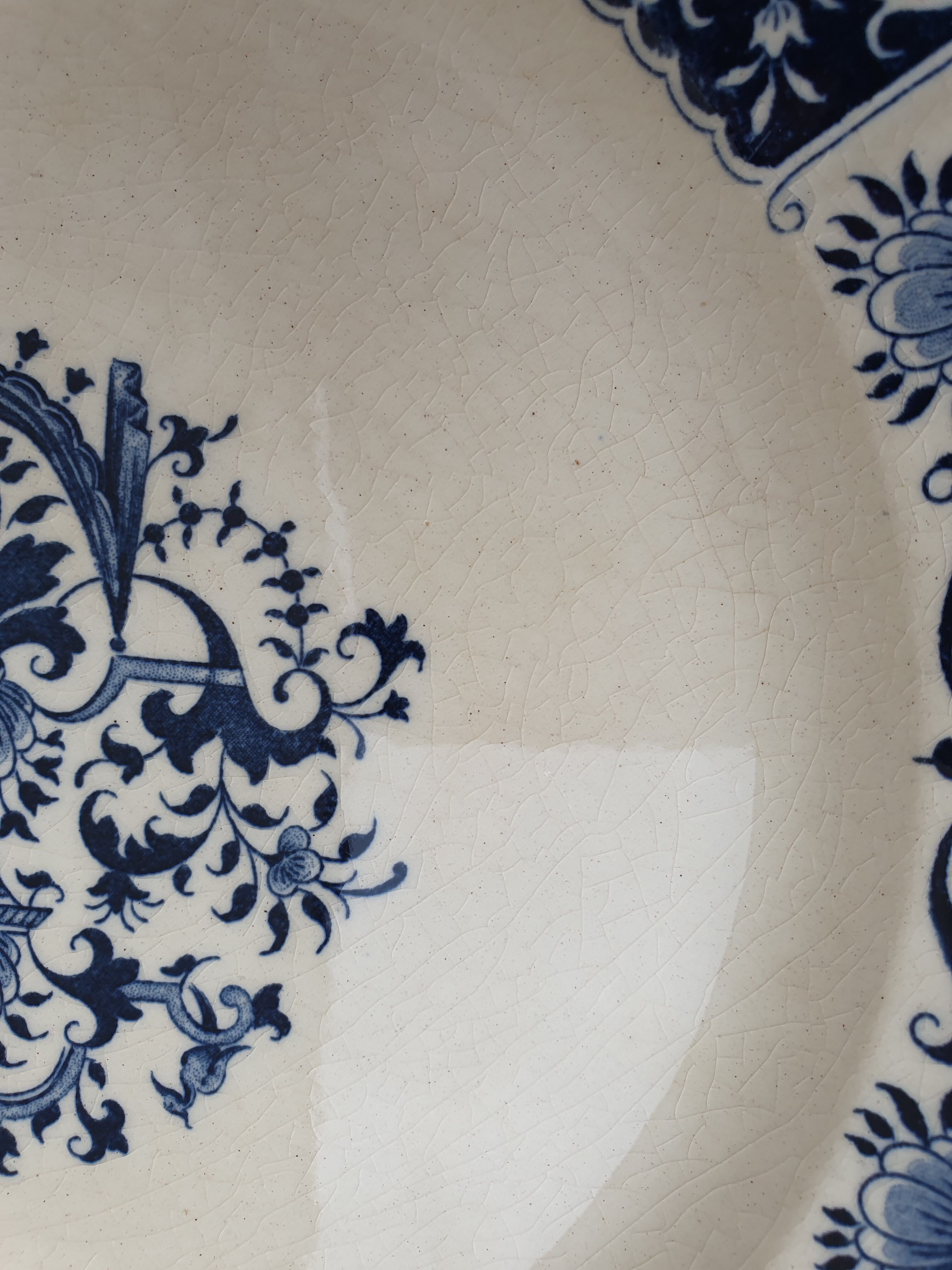 6 old earthenware plates Terre de Fer Gien