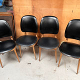 4 chaises Baumann modèle pégase