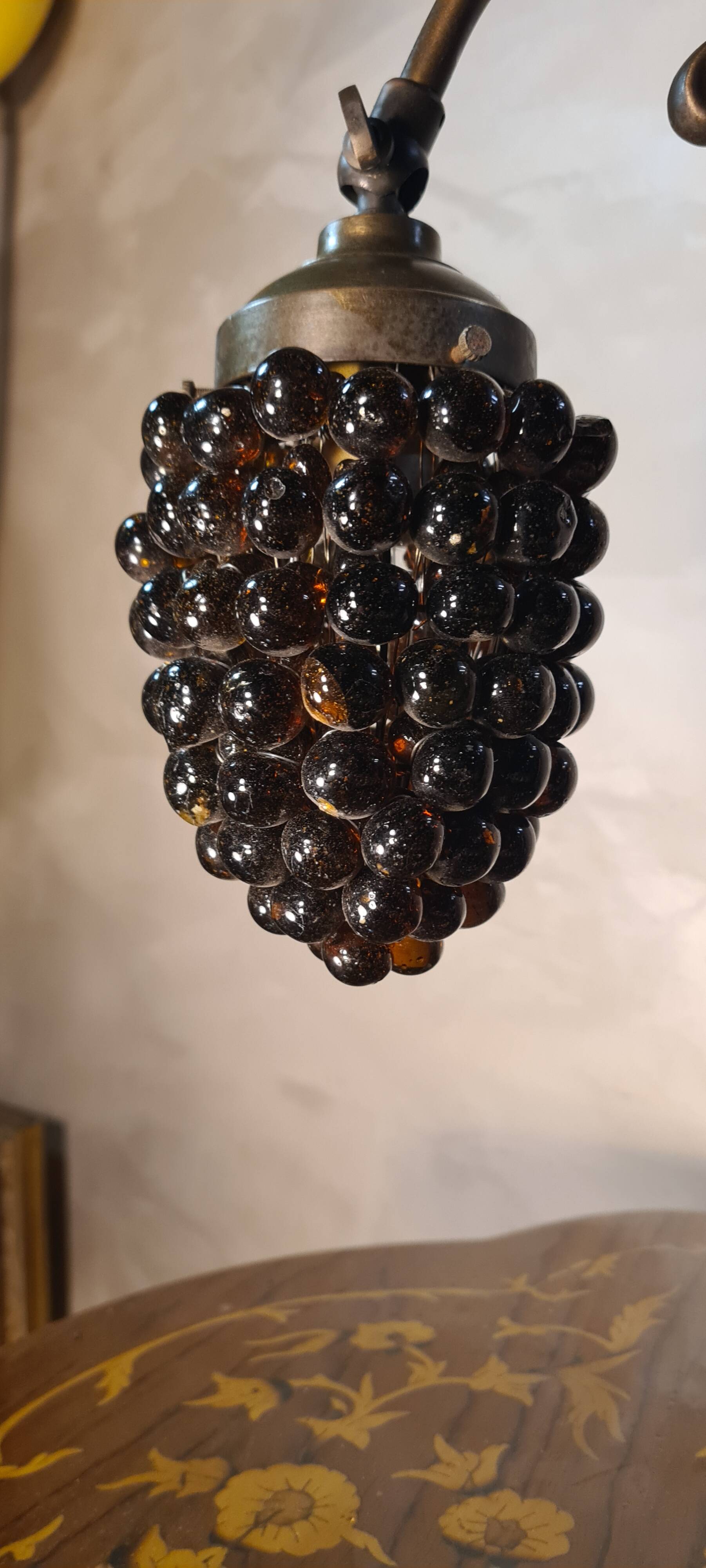 old art nouveau lamp murano glass lampshade 43x26