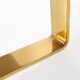 Mid-century coffee table with gold plated base and glass top, 1970s