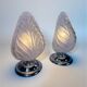 Pair of Art Deco Murano glass table lamps by Barovier & Toso, Italy, 1960s