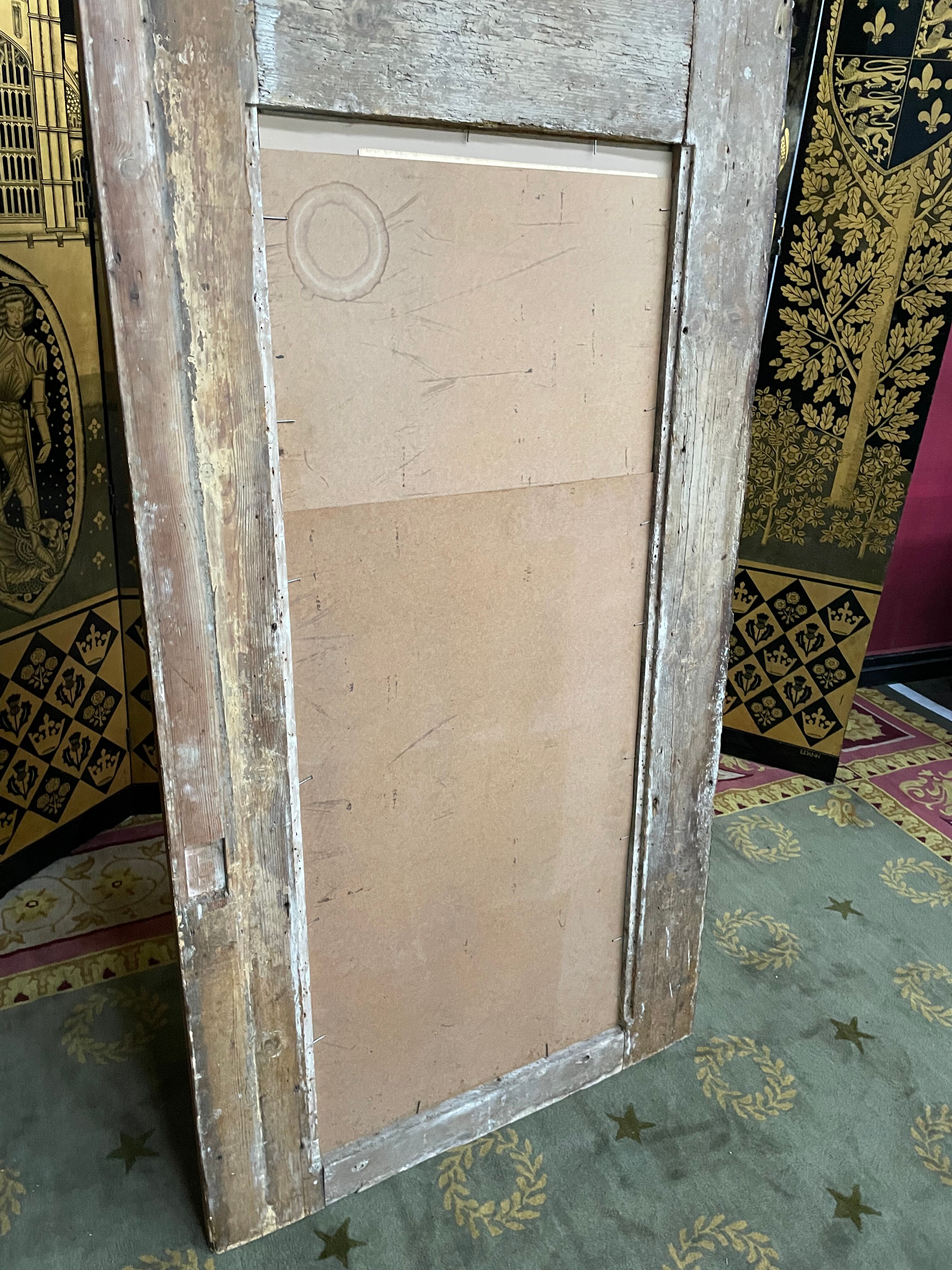 Trumeau mirror 19th in fir