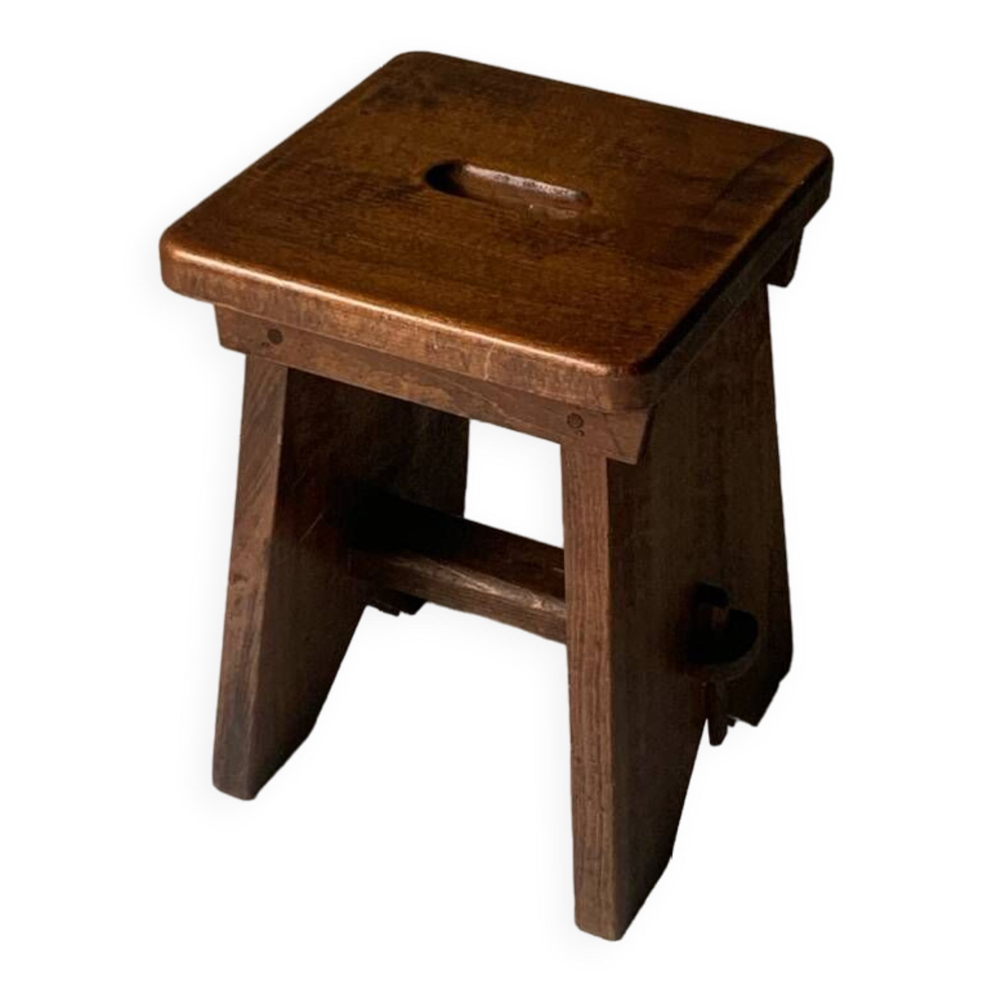 Tabouret / table d'appoint en bois massif