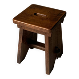 Tabouret / table d'appoint en bois massif