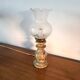 Pegasam SL Spain lamp – alabaster base and vintage engraved glass